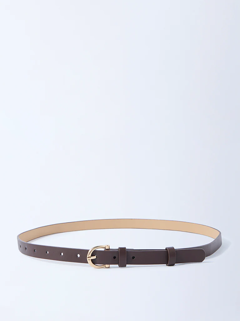 Westside Accessories Tan U-Buckle Belt