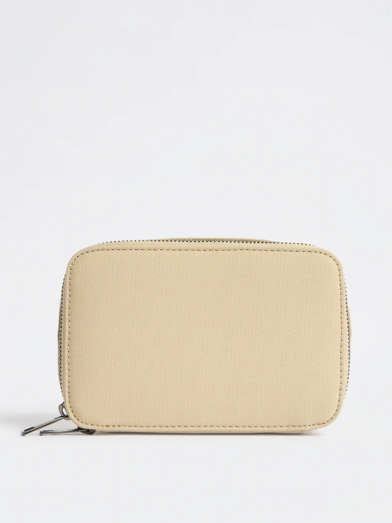 Westside Beige Textured Sling Bag