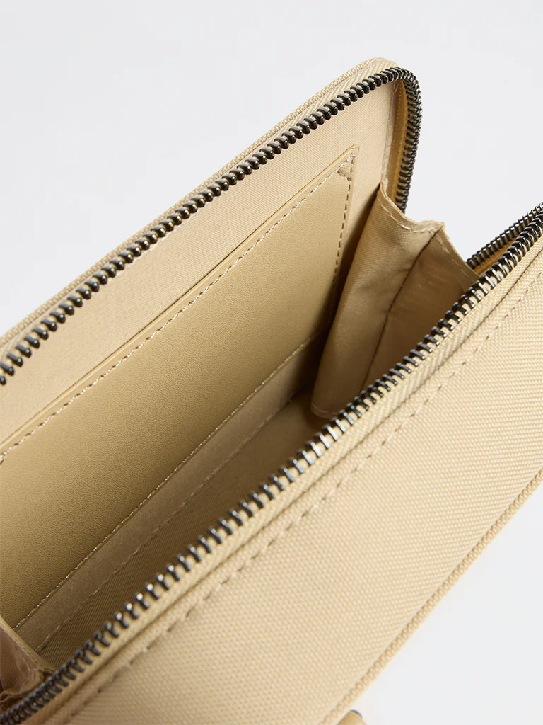 Westside Beige Textured Sling Bag - Image 4