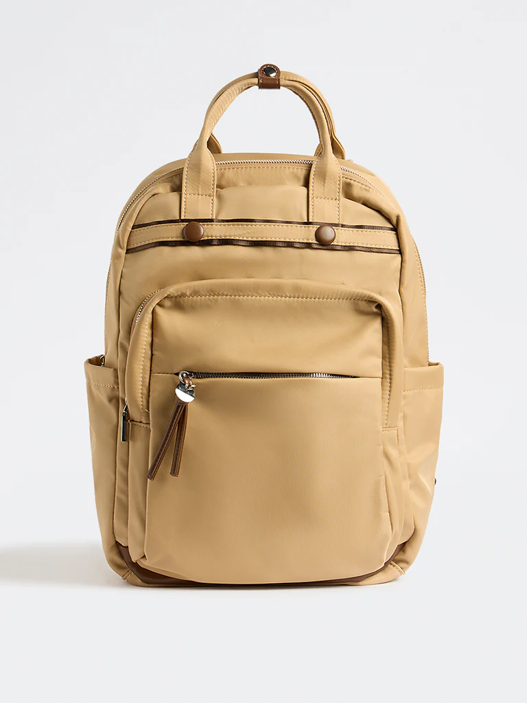 Westside Beige Travel Backpack