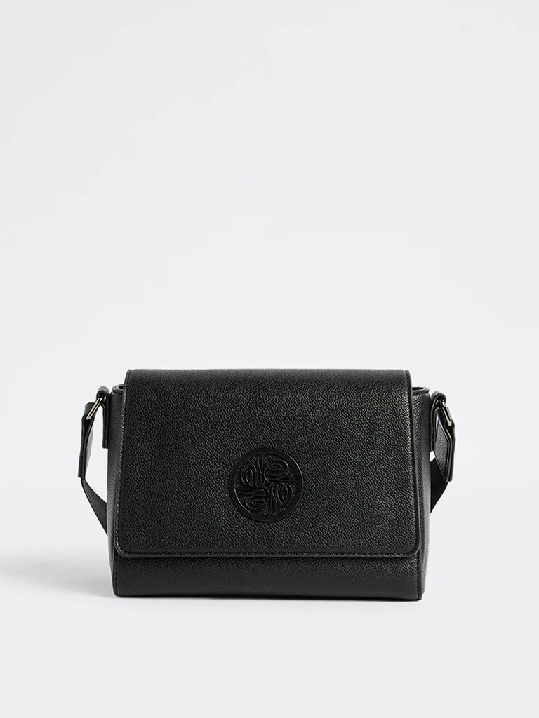 Westside Black Embossed Sling Bag - Image 2