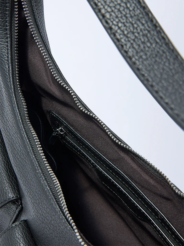 Westside Black Hobo Shoulder Bag - Image 3