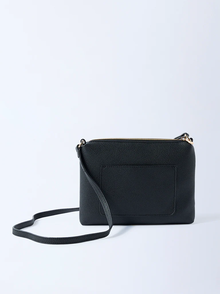Westside Black Pouch Sling Bag