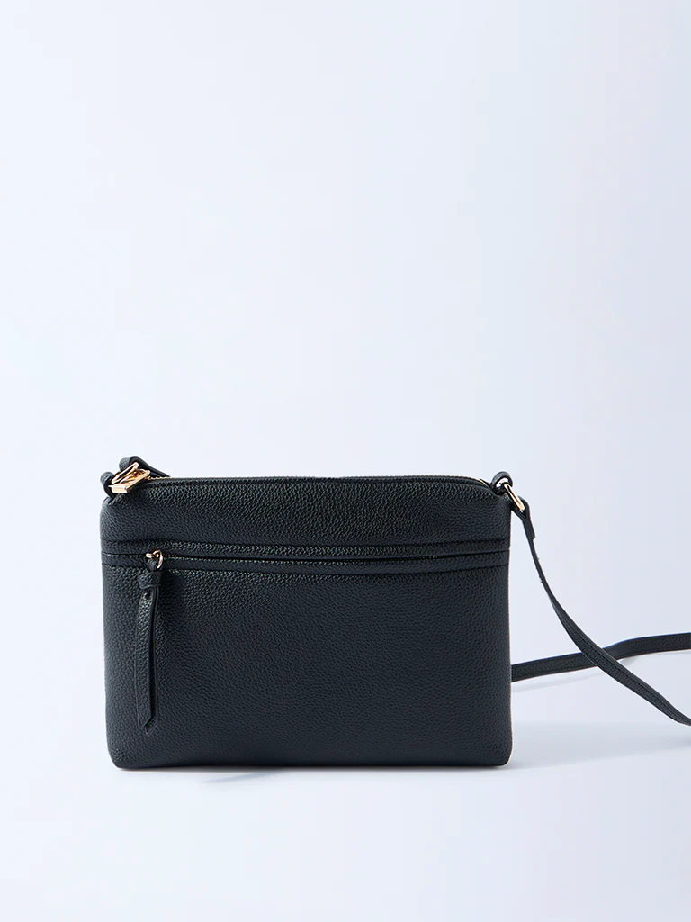 Westside Black Pouch Sling Bag - Image 2
