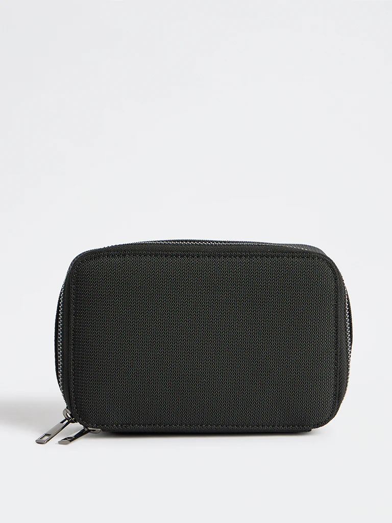 Westside Black Textured Sling Bag