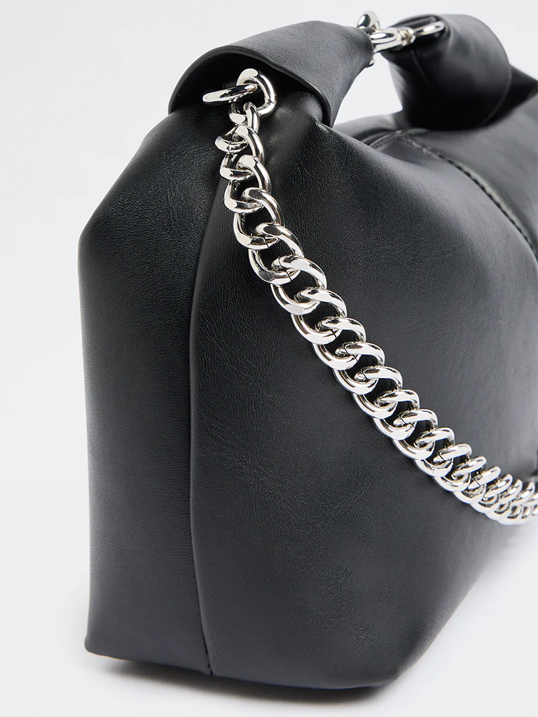 Westside Black Top Handle Bag - Image 3