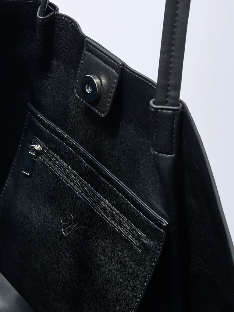 Westside Black Tote Bag - Image 3