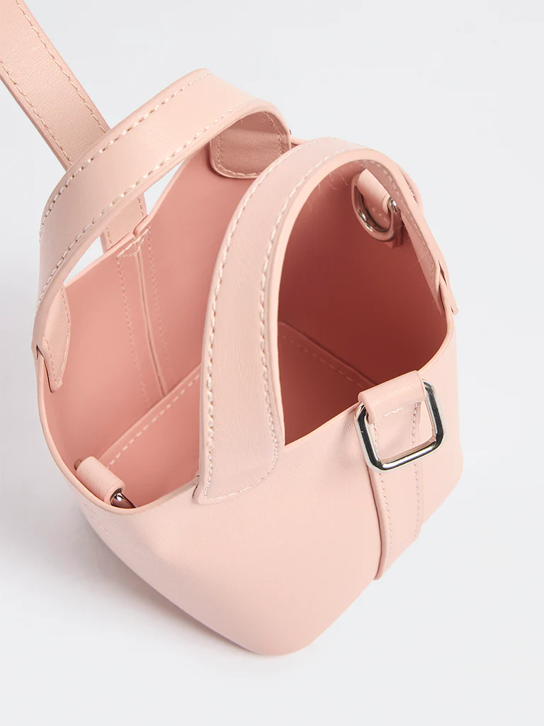 Westside Blush Pink Nano Bucket Bag - Image 4