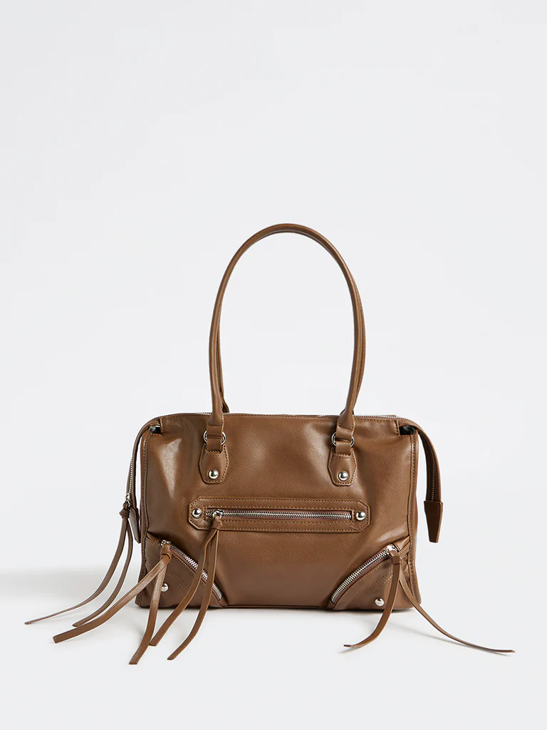 Westside Brown Coachella Tote Bag