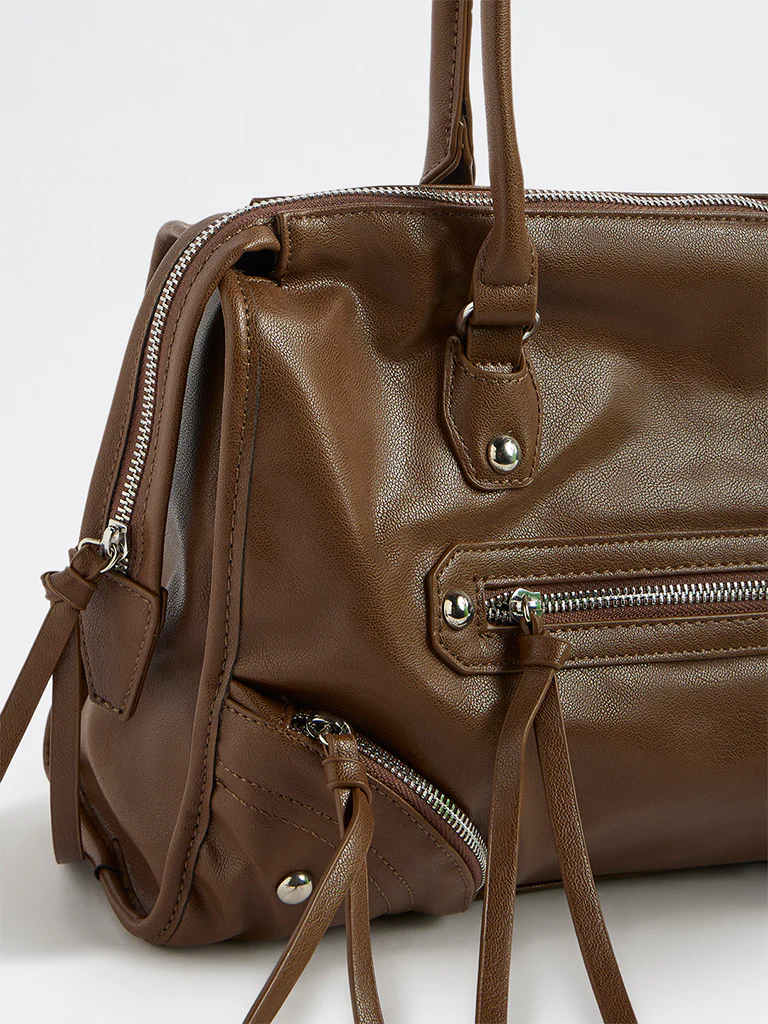 Westside Brown Coachella Tote Bag - Image 3
