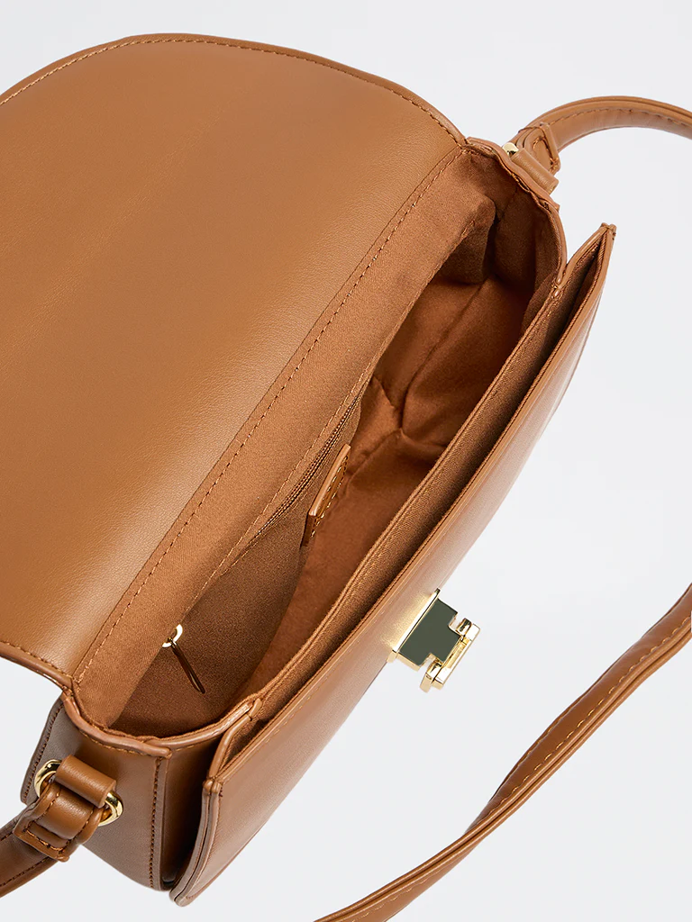 Westside Brown Crossbody Sling Bag - Image 4