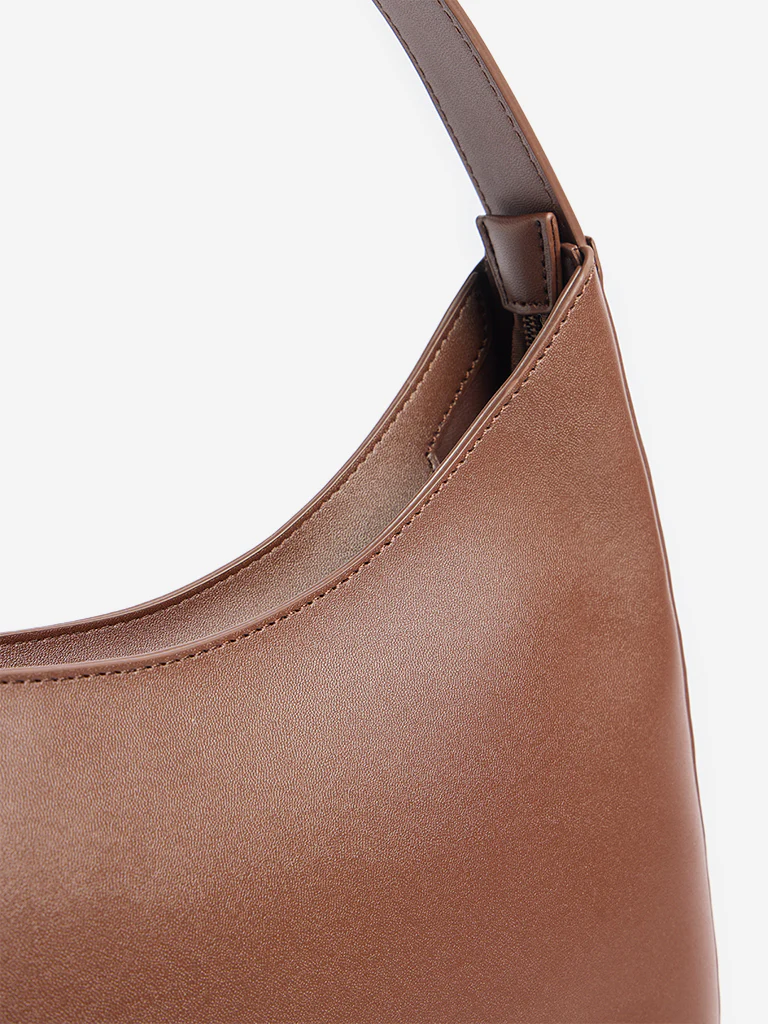 Westside Brown Hobo Shoulder Bag - Image 3