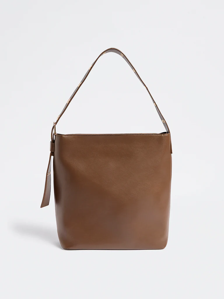 Westside Brown Studded Shoulder Bag