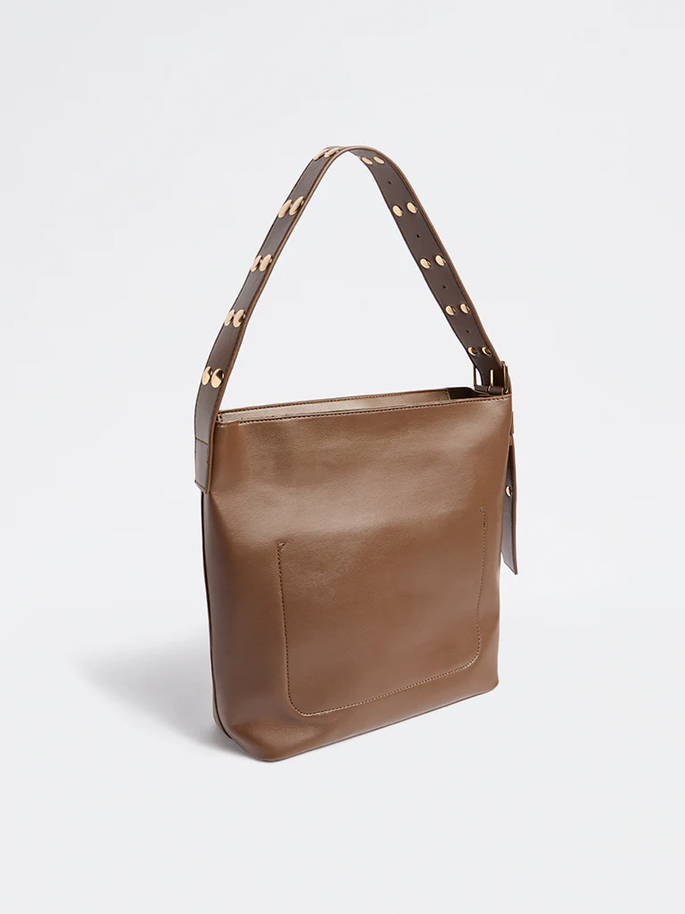 Westside Brown Studded Shoulder Bag - Image 2