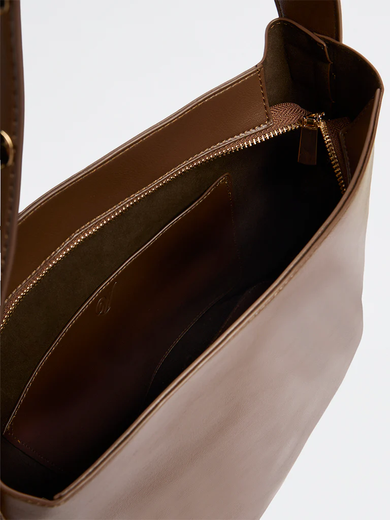 Westside Brown Studded Shoulder Bag - Image 4