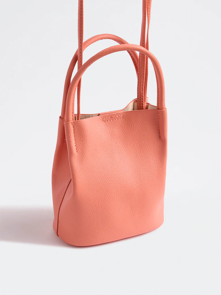 Westside Coral Textured Mobile Sling Bag with a Pouch - Image 2