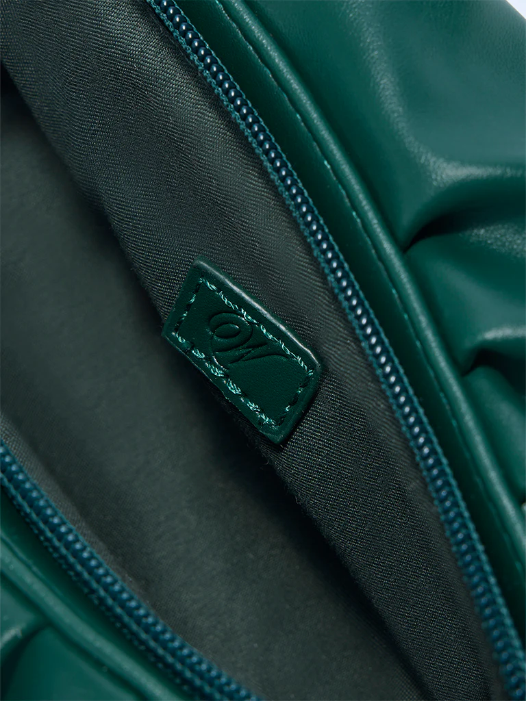 Westside Green Pleated Sling Bag - Image 3