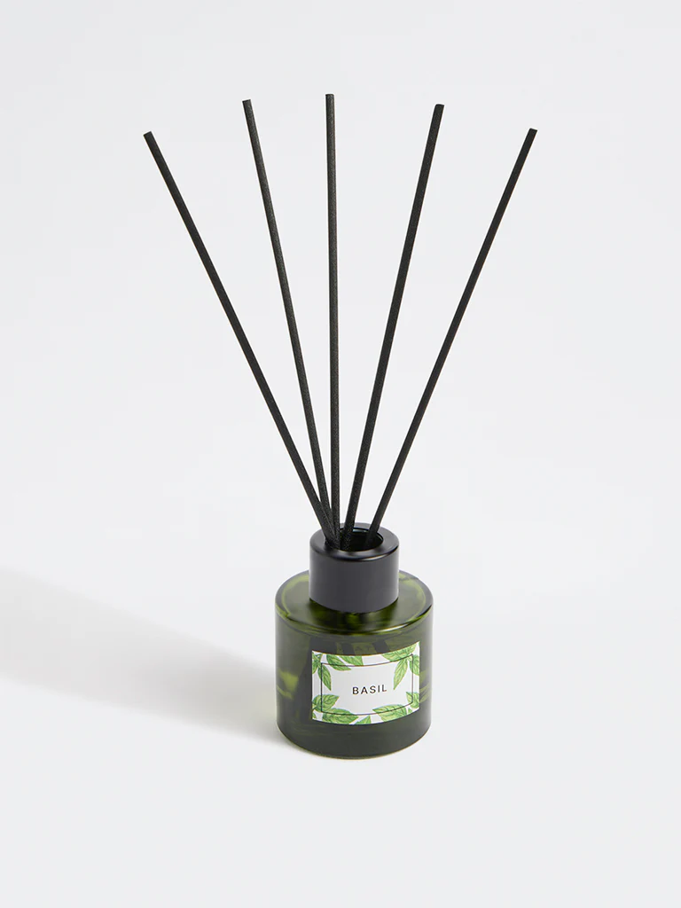 Westside Home Basil Fragrance Diffuser with Five Reed Sticks - Image 2