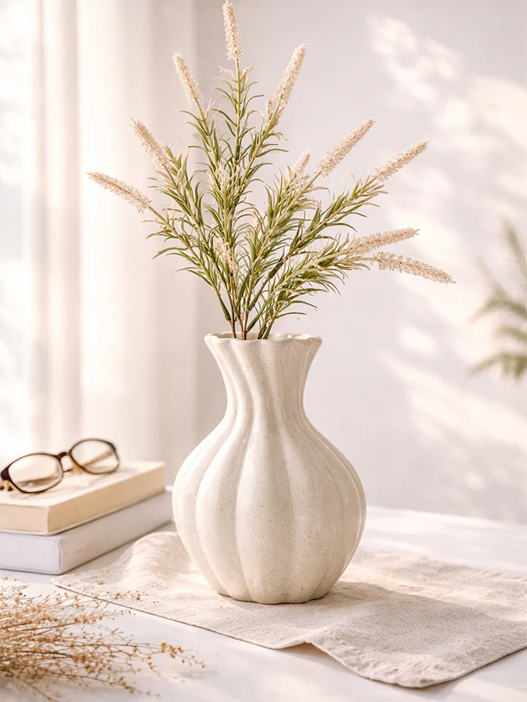Westside Home Beige Common Reed Artificial Plant