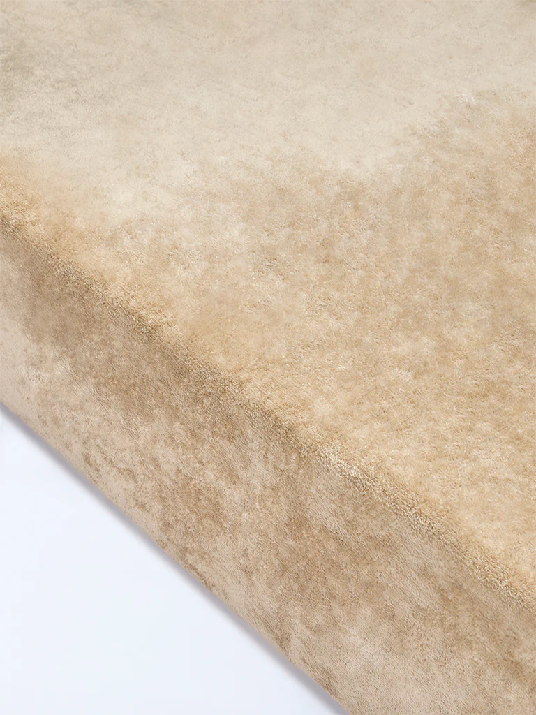 Westside Home Beige Single Bed Fleece Blanket - Image 2