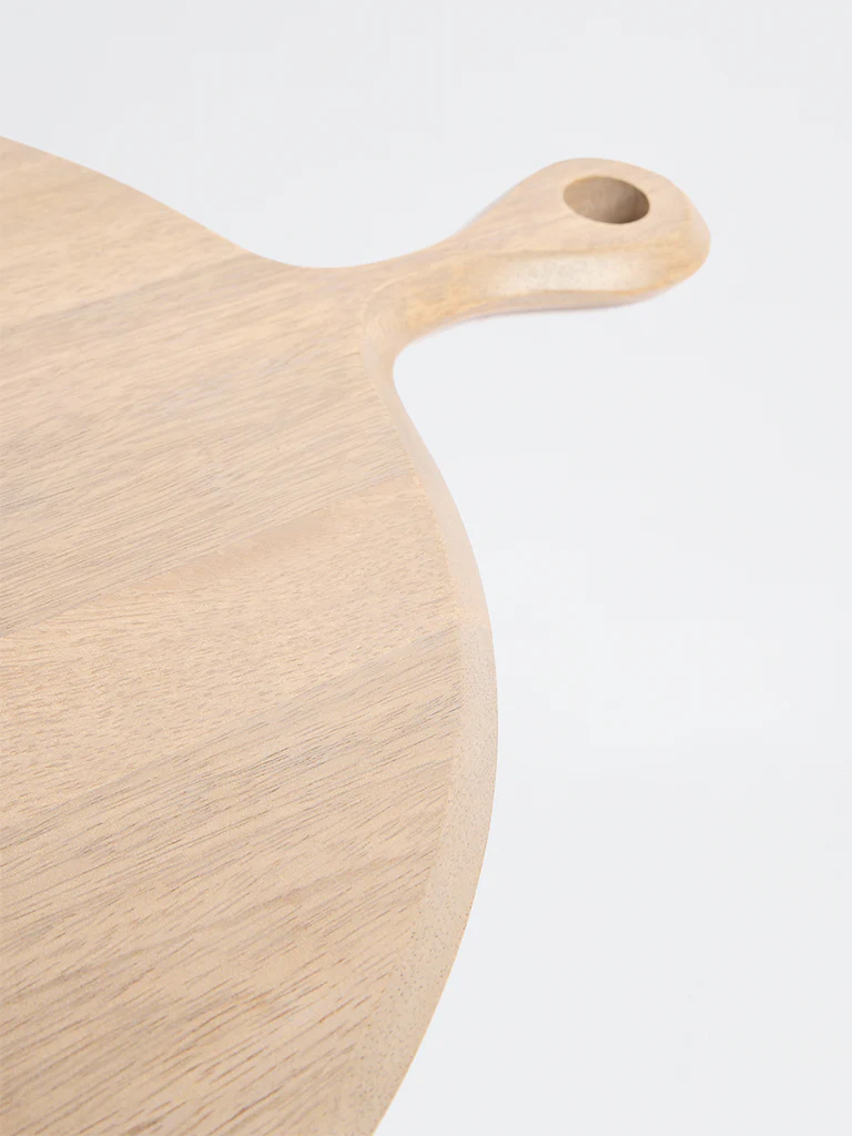 Westside Home Beige Typographic Wooden Chopper - Image 3
