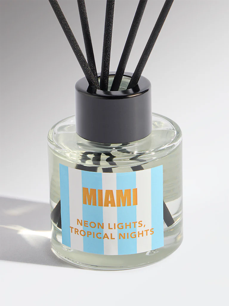 Westside Home Blue Miami Fragrance Diffuser with Five Reed Sticks - Image 3