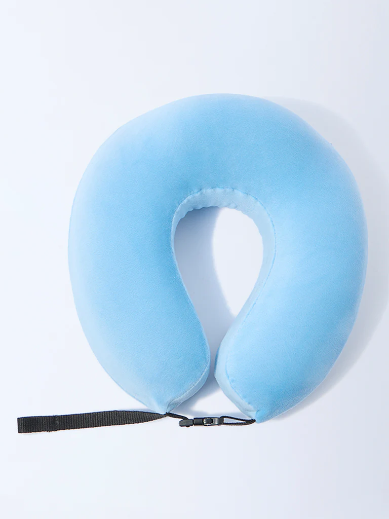 Westside Home Blue Travel Pillow