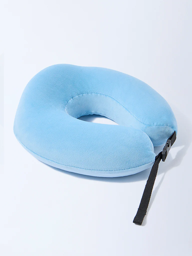 Westside Home Blue Travel Pillow - Image 2