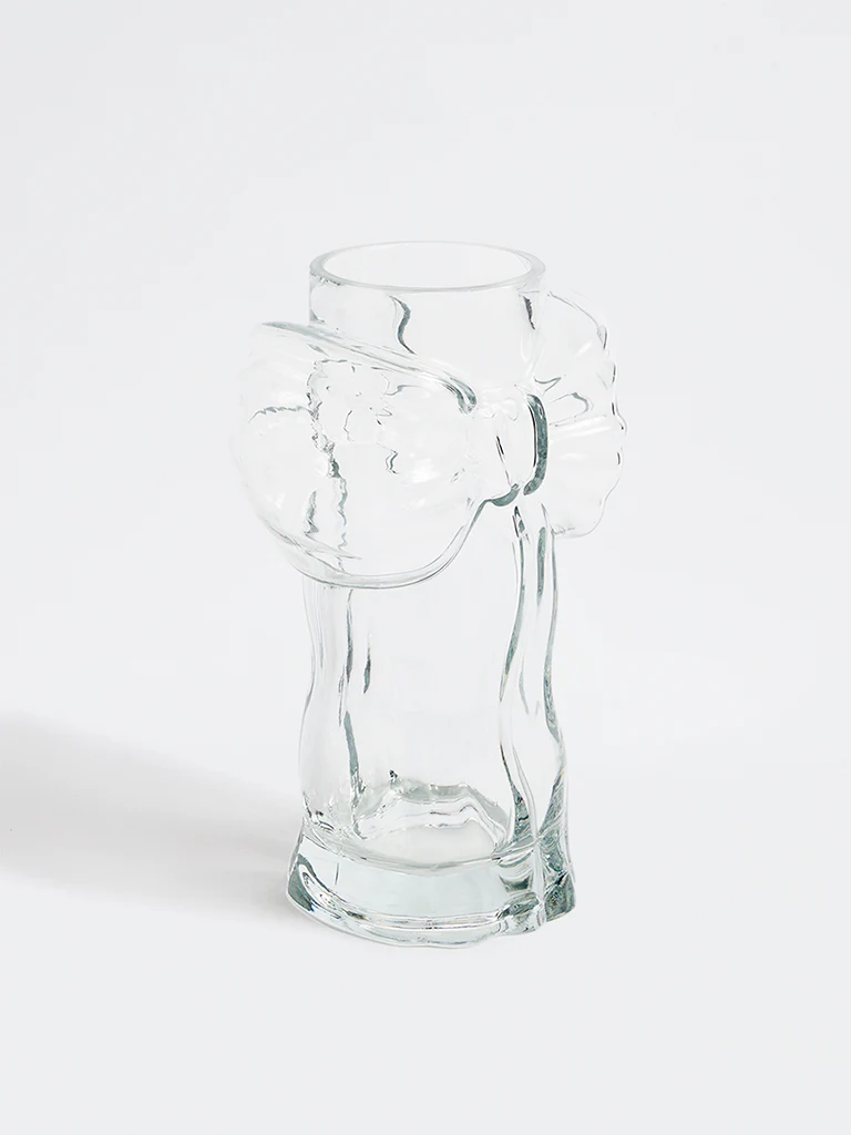 Westside Home Bow-Design Glass Vase - Image 2