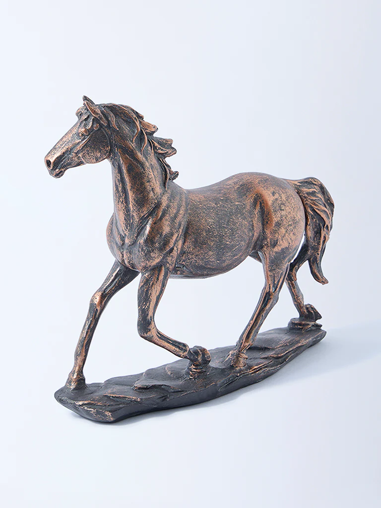 Westside Home Bronze Running Horse Decorative Object - Image 2