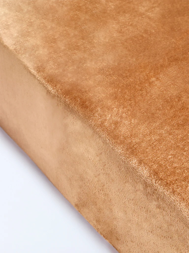 Westside Home Brown Queen Bed Fleece Blanket - Image 2