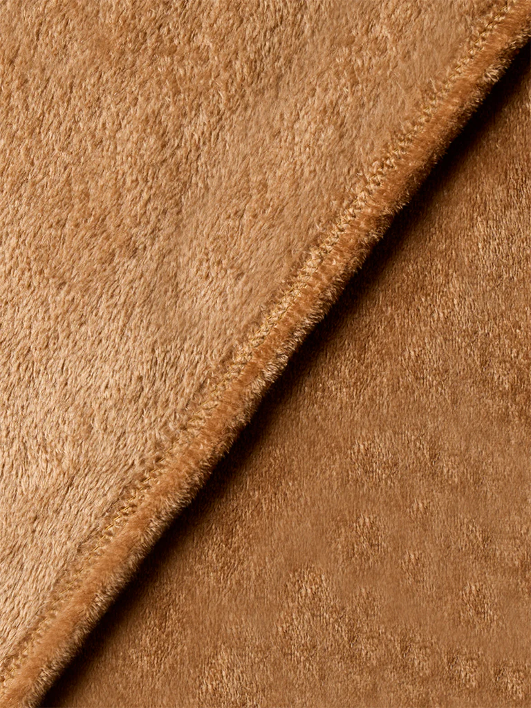 Westside Home Brown Queen Bed Fleece Blanket - Image 3