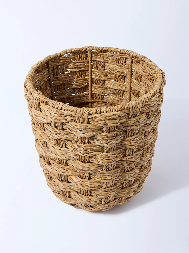 Westside Home Brown Seagrass Woven Planter - Large - Image 2