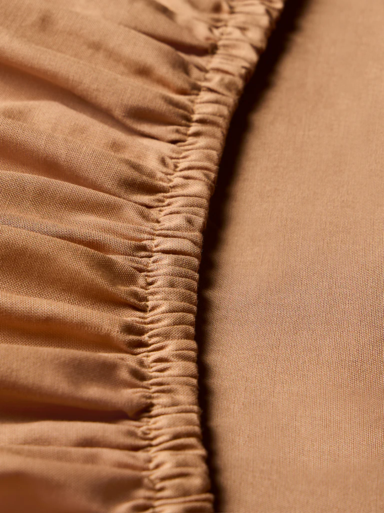 Westside Home Brown Solid King Bed Sheet Set - Image 3