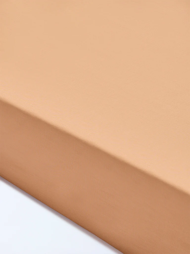 Westside Home Brown Solid Queen Bed Sheet Set - Image 2