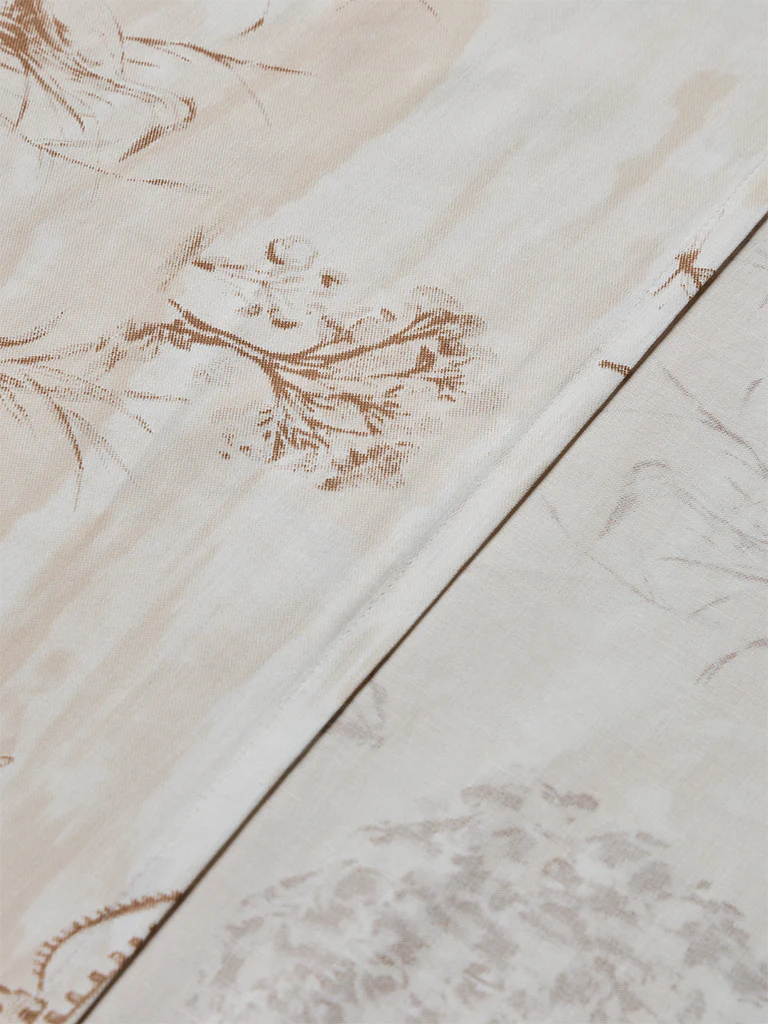 Westside Home Brown Toile Pattern King Bed Sheet Set - Image 3