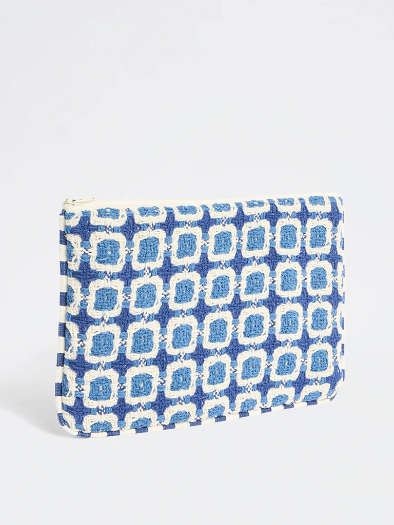 Westside Home Checks Embroidered Pouch - Image 2