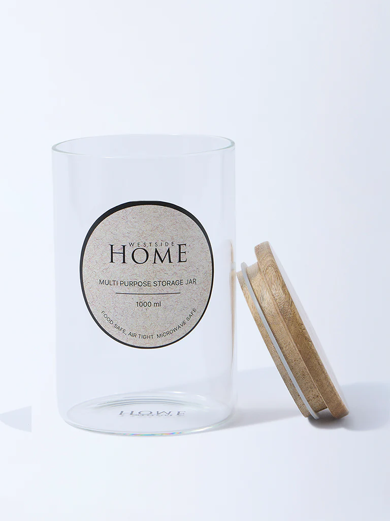Westside Home Clear Multi Purpose Storage Jar - 1000ML - Image 2