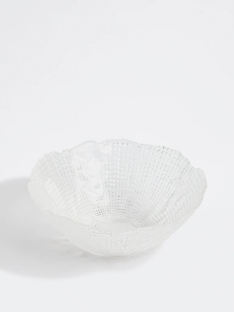 Westside Home Clear Textured Glass Bowl - Small - Image 2