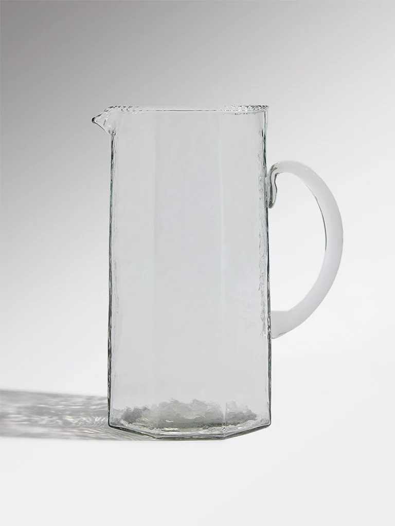 Westside Home Clear Textured Glass Jug