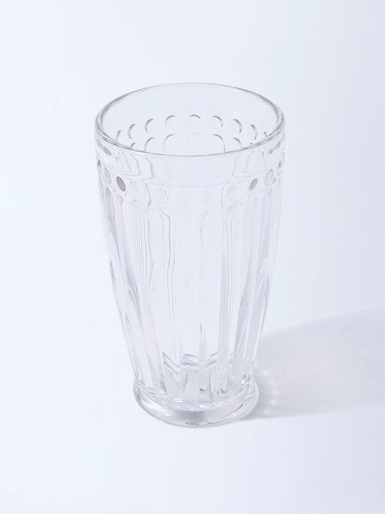 Westside Home Clear Textured Hi-Ball Glass - Image 2