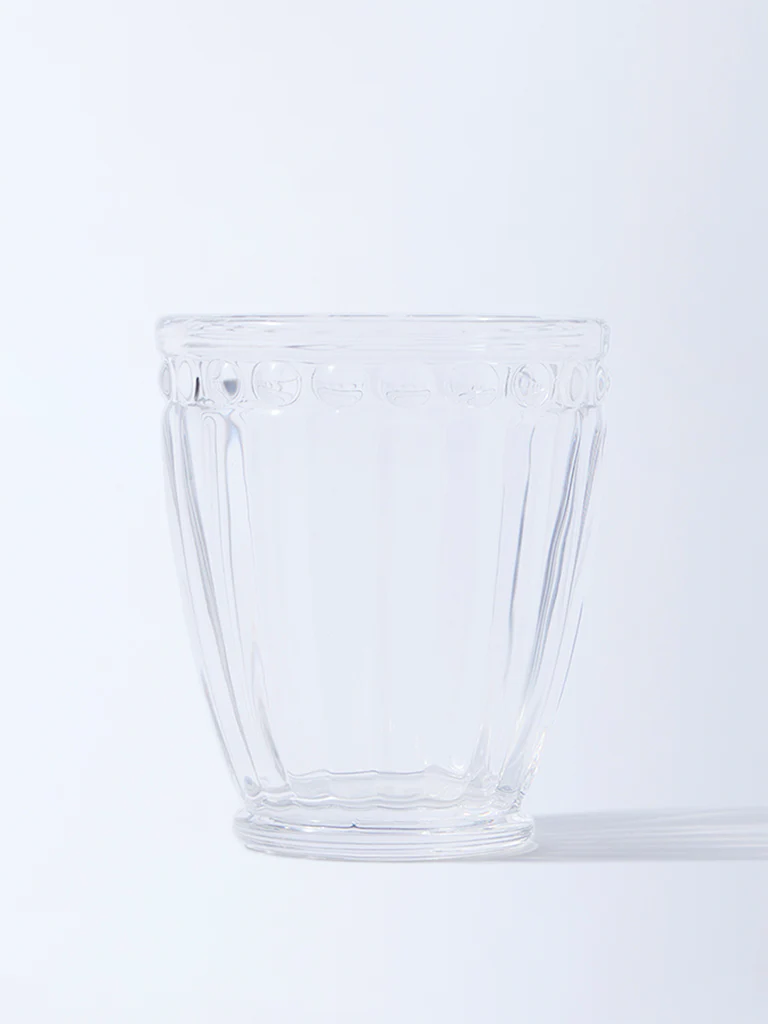 Westside Home Clear Textured Water Glass
