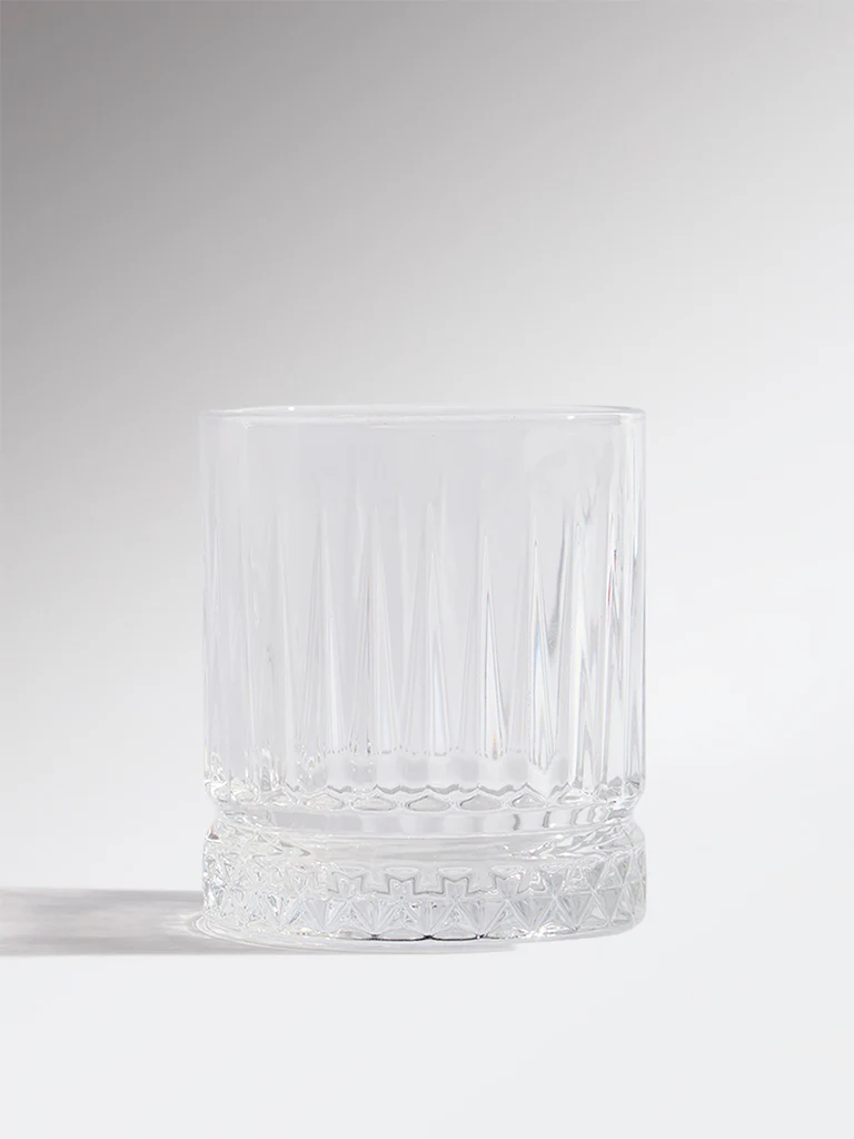 Westside Home Clear Textured Whiskey Glass - Image 2