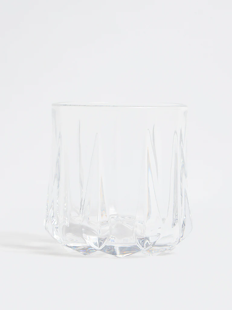 Westside Home Clear Textured Whiskey Glass