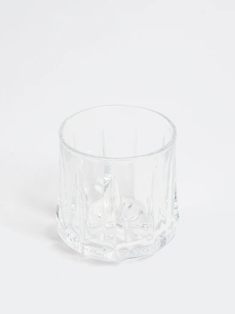 Westside Home Clear Textured Whiskey Glass - Image 2