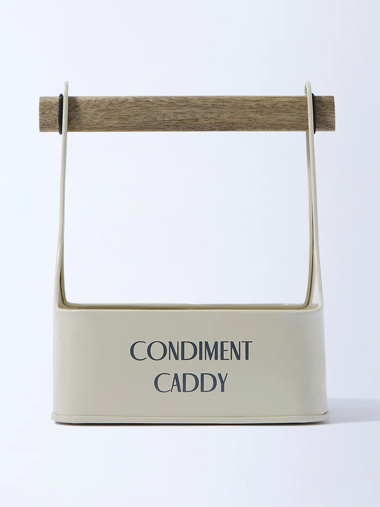 Westside Home Cream Condiments Caddy