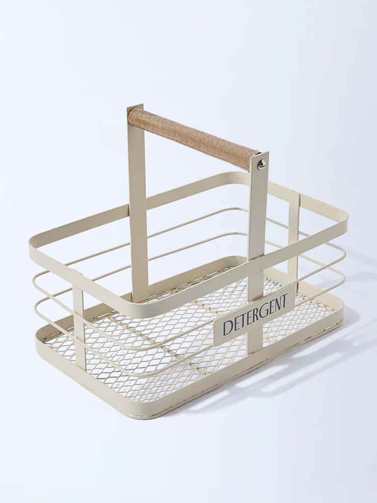 Westside Home Cream Laundry Detergent Caddy - Image 2