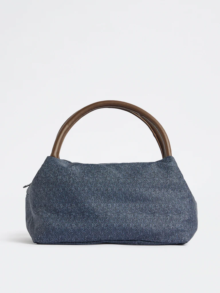 Westside Home Dark Blue Solid Lunch Bag