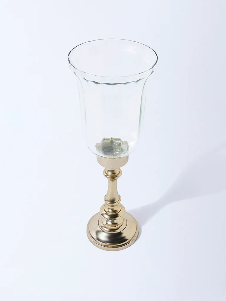 Westside Home Gold Flute Candle Stand - Large - Image 2