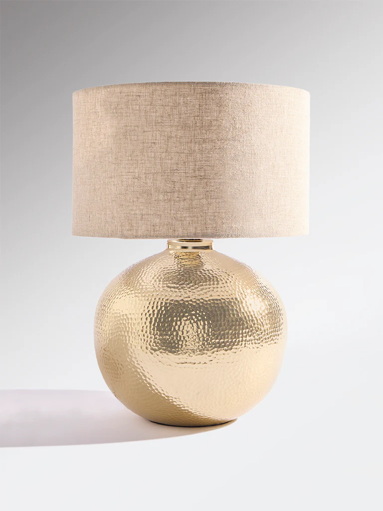 Westside Home Gold Hammered Table Lamp